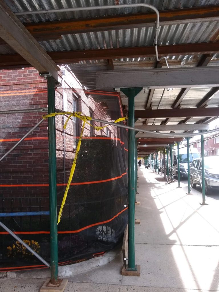 Pipe scaffolding in Long Island