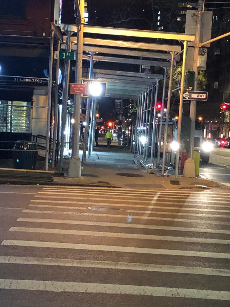 Pipe scaffolding in white plains